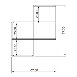 KRIPTONITE bibliothèque murale KROSSING composition 1