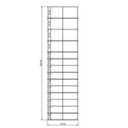 KRIPTONITE bibliothèque murale KROSSING composition 7