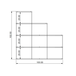 KRIPTONITE bibliothèque murale KROSSING composition 8