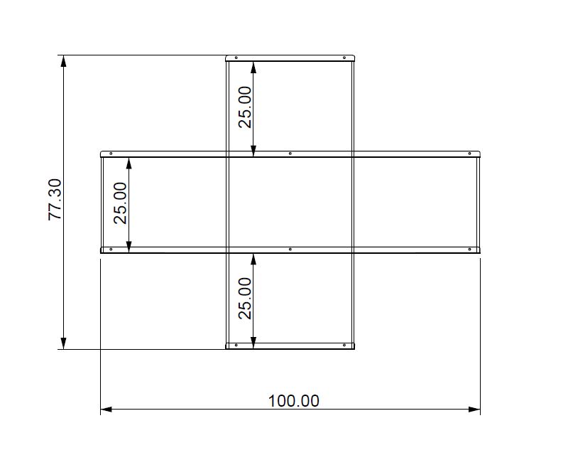 KRIPTONITE bibliothèque murale KROSSING_2 composition 13 (Blanc Opaque - Métal)