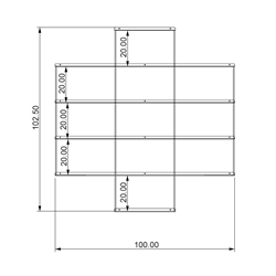 KRIPTONITE bibliothèque murale KROSSING composition 16
