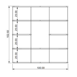 KRIPTONITE bibliothèque murale KROSSING composition 19