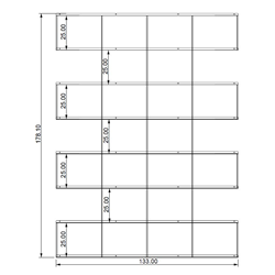 KRIPTONITE bibliothèque murale KROSSING composition 39