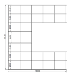 KRIPTONITE bibliothèque murale KROSSING composition 60