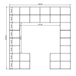 KRIPTONITE bibliothèque murale KROSSING composition 71