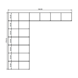 KRIPTONITE bibliothèque murale KROSSING composition 74