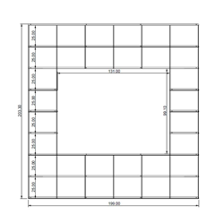 KRIPTONITE bibliothèque murale KROSSING composition 76