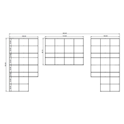 KRIPTONITE bibliothèque murale KROSSING composition 82