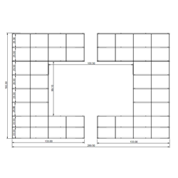 KRIPTONITE bibliothèque murale KROSSING composition 84