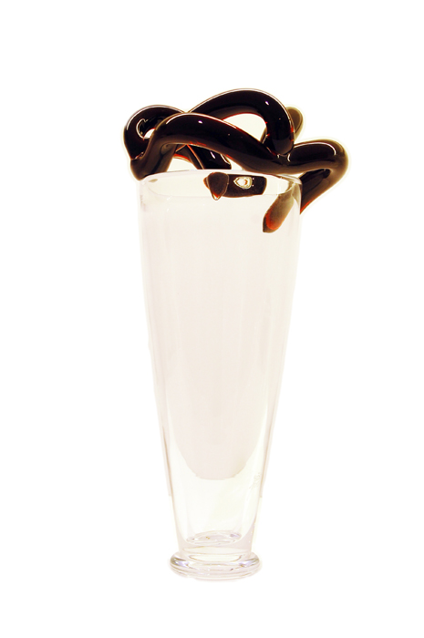 DRIADE vase FRANCESCA (Rouge - Verre)