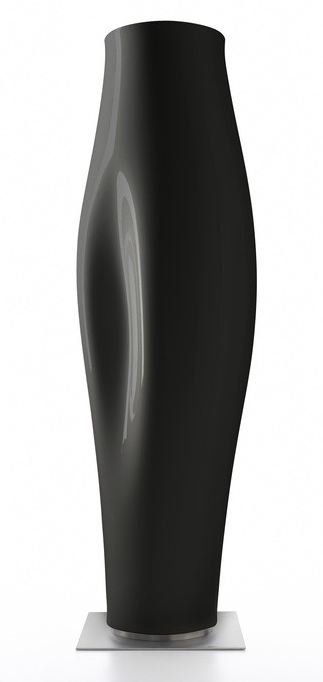 SERRALUNGA vase MISSED TREE I (Noir - LLDPE laqué)