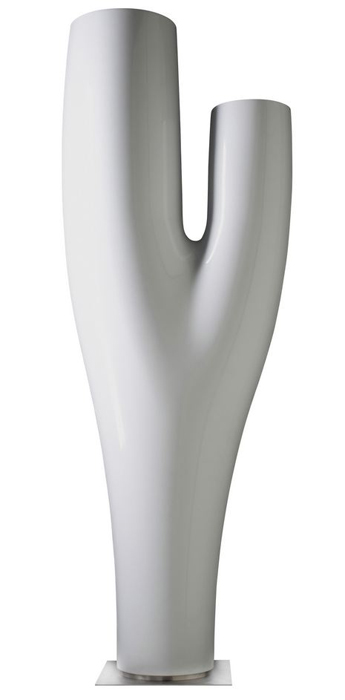SERRALUNGA vase MISSED TREE II (Blanc - LLDPE laqué)