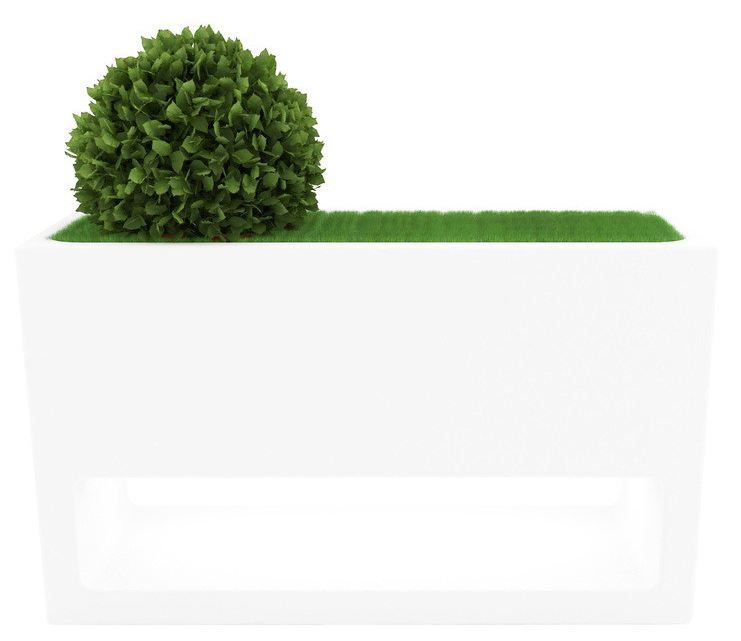 SERRALUNGA vase LLUNA (Blanc - LLDPE)