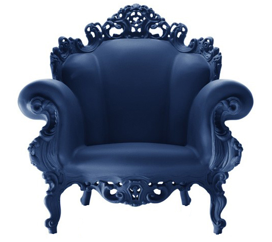 MAGIS fauteuil PROUST (Bleu - Polyéthylène)