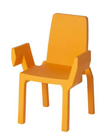 SLIDE chaise DOUBLIX (Orange - Polyéthylène)