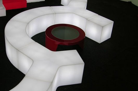 SLIDE luminous bench YPSILON