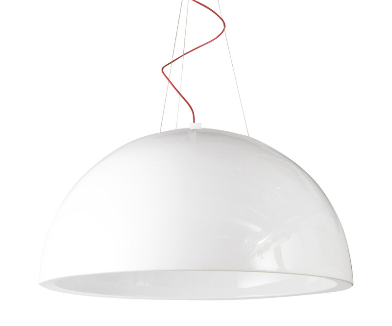 SLIDE lampe à suspension CUPOLE version laquée (Blanc Ø 120 cm - Polyéthylène)