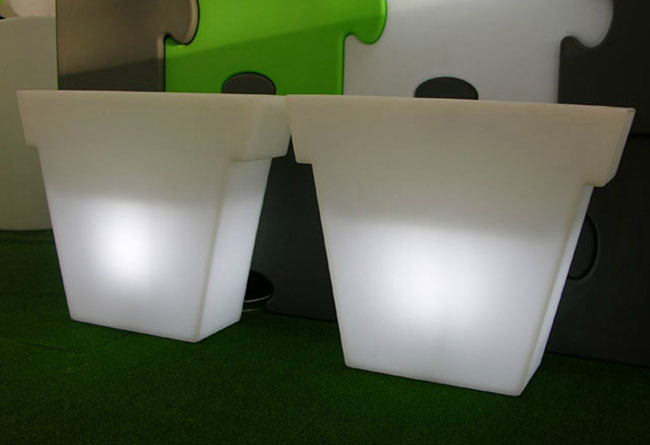 SLIDE pot with light IL VASO LIGHT