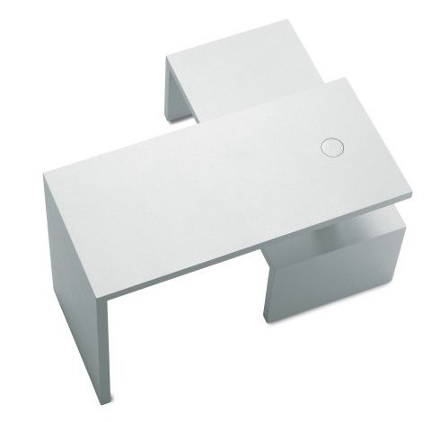 ZANOTTA table basse BASELLO (Blanc - Medium density fiberboard)