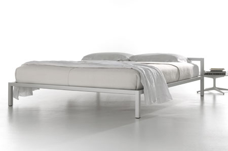 MDF ITALIA lit deux places ALUMINIUM BED