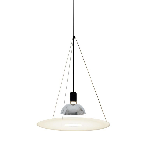 FLOS lampe à suspension FRISBI (Noir - Polimetilméthacrylate)