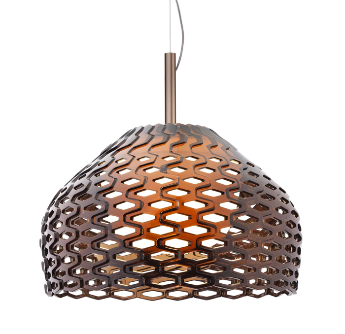 FLOS lampe à suspension TATOU S2 (Gris ocre - Polycarbonate)