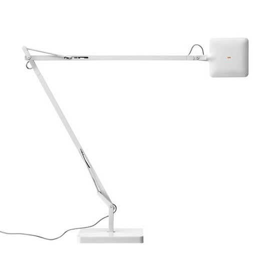 FLOS lampe de table KELVIN LED GREEN MODE (Blanc brillant - Aluminium)