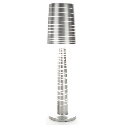 SERRALUNGA lampadaire LADYJANE (Argent Laqué - LLDPE)