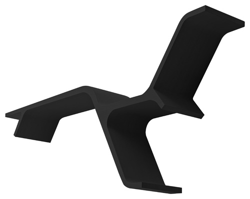 HORM étagère SINAPSI (Noir - Polyuréthane expansé peint)