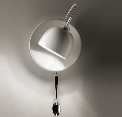 INGO MAURER wall lamp LIGHT AU LAIT