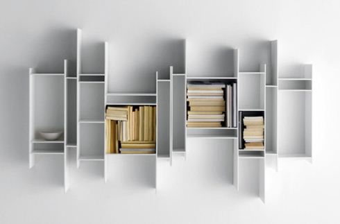 MDF ITALIA wall bookcase RANDOMITO