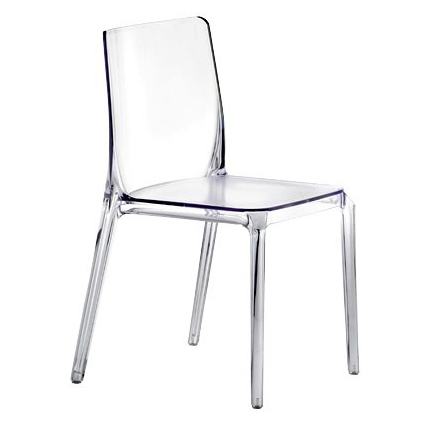 PEDRALI set de 2 chaises BLITZ 640 (Transparent - Polycarbonate)