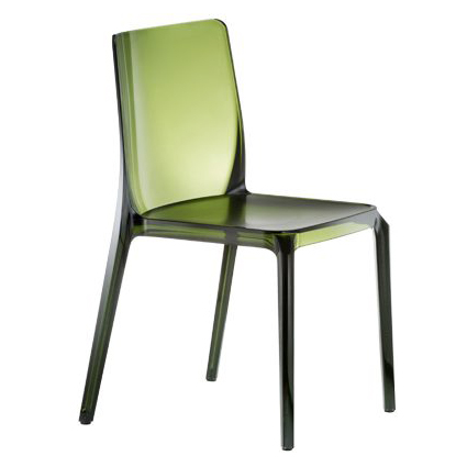 PEDRALI set de 2 chaises BLITZ 640 (Vert - Polycarbonate)