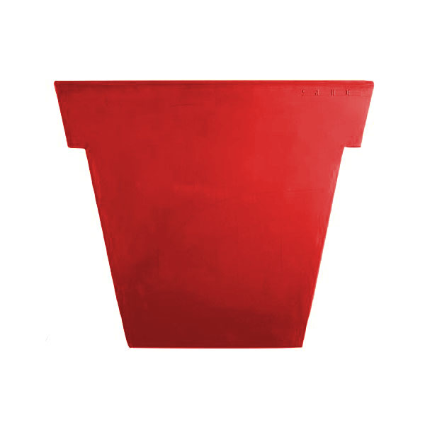 SLIDE vase étroit IL VASO (Rouge H 55 - Polyéthylène)