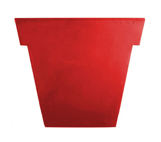 SLIDE vase étroit IL VASO (Rouge H 74,5 - Polyéthylène)