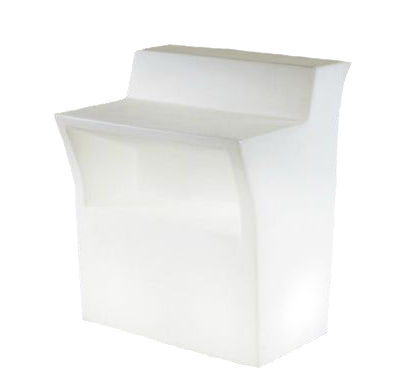 SLIDE comptoir de bar lumineux JUMBO BAR (Blanc - Polyéthylène)