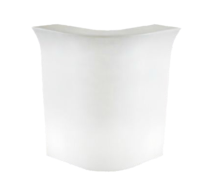 SLIDE comptoir de bar lumineux JUMBO CORNER (Blanc - Polyéthylène)