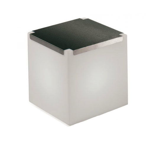 SLIDE élément lumineux KUBO (Inox - Polyéthylène / acier)