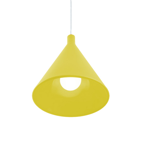 SLIDE lampe à suspension JUXT (Jaune - Polyéthylène)