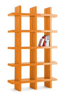 SLIDE bibliothèque MY BOOK 3X5 (Orange - Polyéthylène)