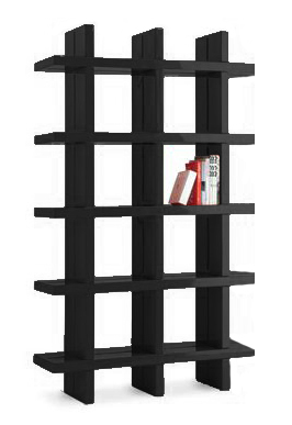 SLIDE bibliothèque MY BOOK 3X5 (Noir - Polyéthylène)