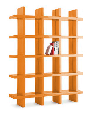 SLIDE bibliothèque MY BOOK 4X5 (Orange - Polyéthylène)