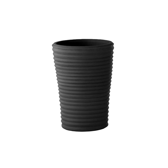 SLIDE vase S-POT (Noir H 50 - Polyéthylène)