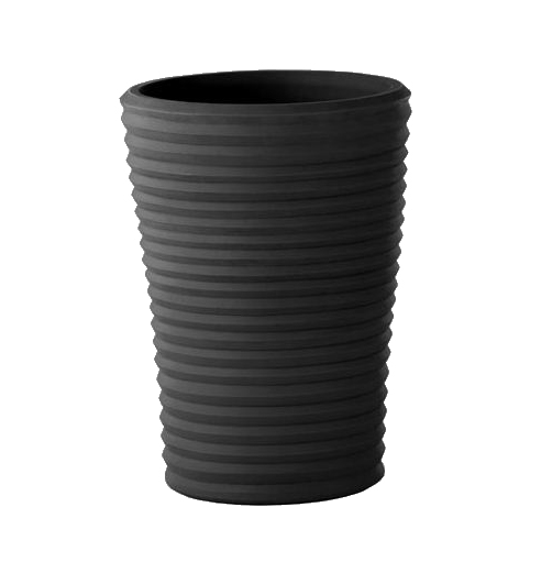 SLIDE vase S-POT (Noir H 65 - Polyéthylène)