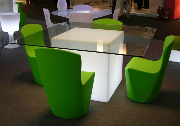 SLIDE luminous table SQUARE