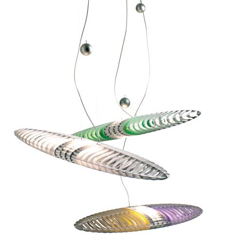 LUCEPLAN lampe à suspension TITANIA D17 (Aluminium - aluminium - ABS)