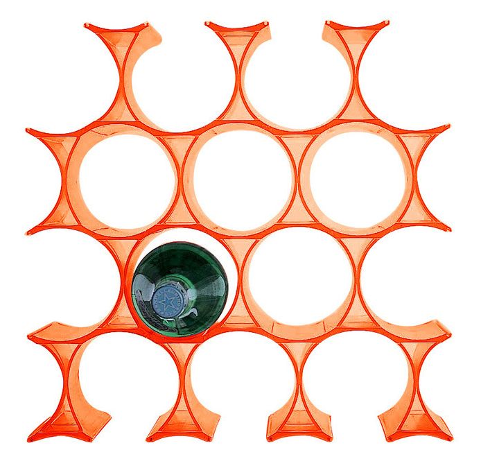 KARTELL Porte-bouteilles INFINITY pack de 16 pièces (Orange - Polypropylène coloré dans la masse)