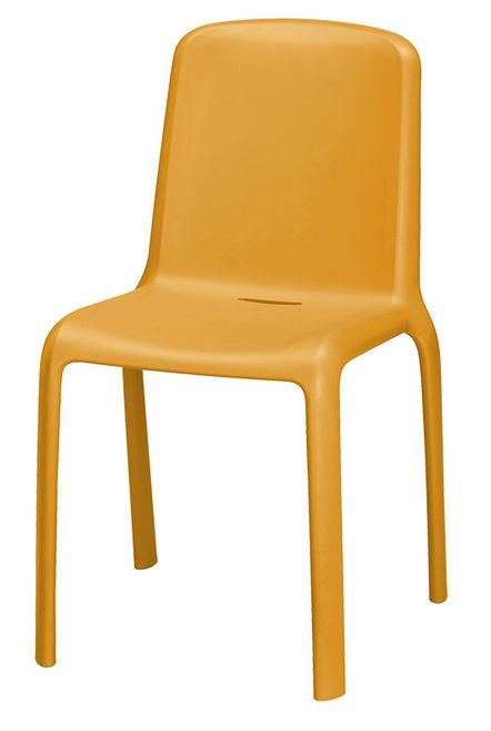 PEDRALI set 4 chaises SNOW (Orange - Polypropylène)