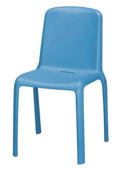 PEDRALI set 4 chaises SNOW (Bleu - Polypropylène)