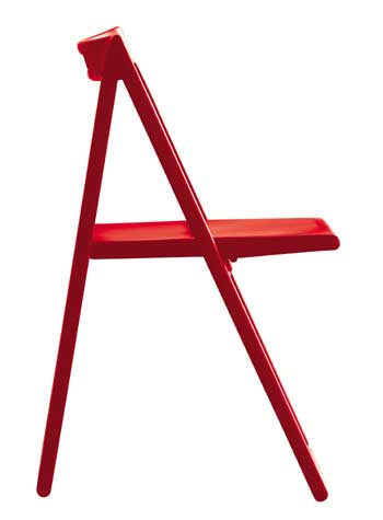 PEDRALI set 2 chaises ENJOY (Rouge - Polypropylène)